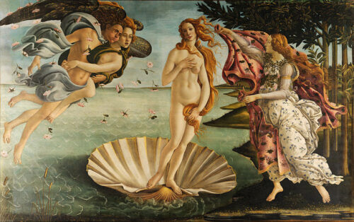 Goddess Venus - "The Birth of Venus" - Sandro Botticelli.